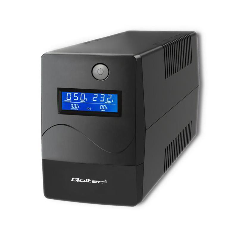 Zasilacz awaryjny UPS Qoltec Monolith | 450VA | 240W | LCD | USB | RJ45