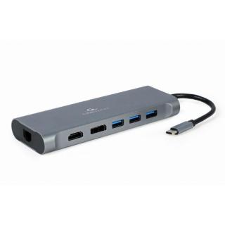 GEMBIRD MULTI ADAPTER USB TYP-C 8 W 1 (HUB3.0 + HDMI +...