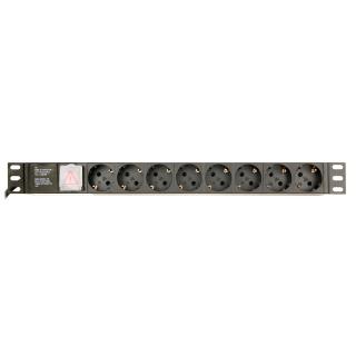 GEMBIRD LISTWA ZASILAJĄCA RACK 19" PDU EG-PDU-014 1U, 16A, 8X SCHUKO, KABEL 3M