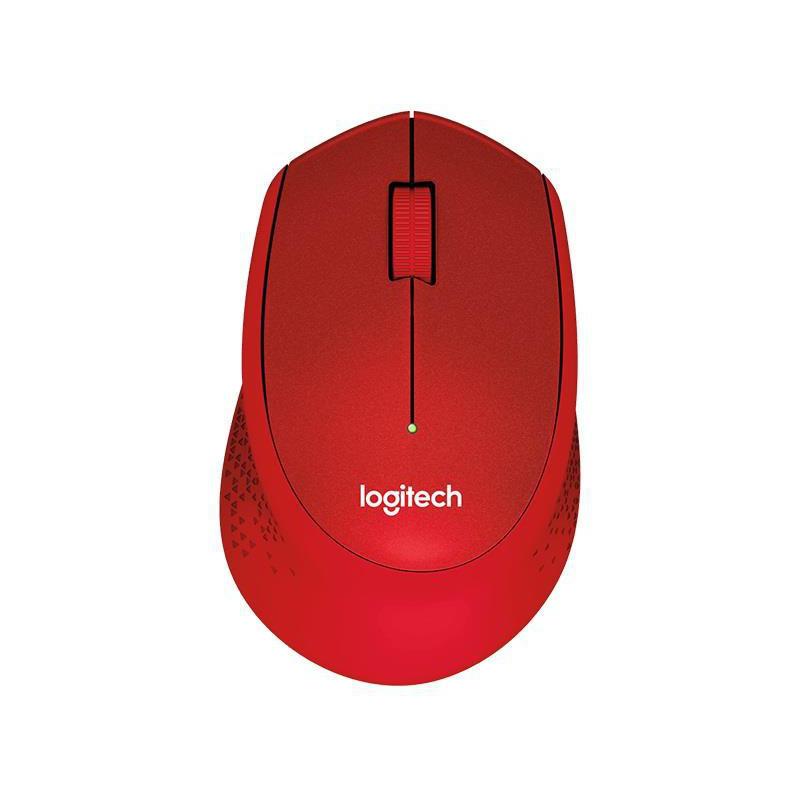 Mysz bezprzewodowa Logitech M330 Silent Plus optyczna czerwona