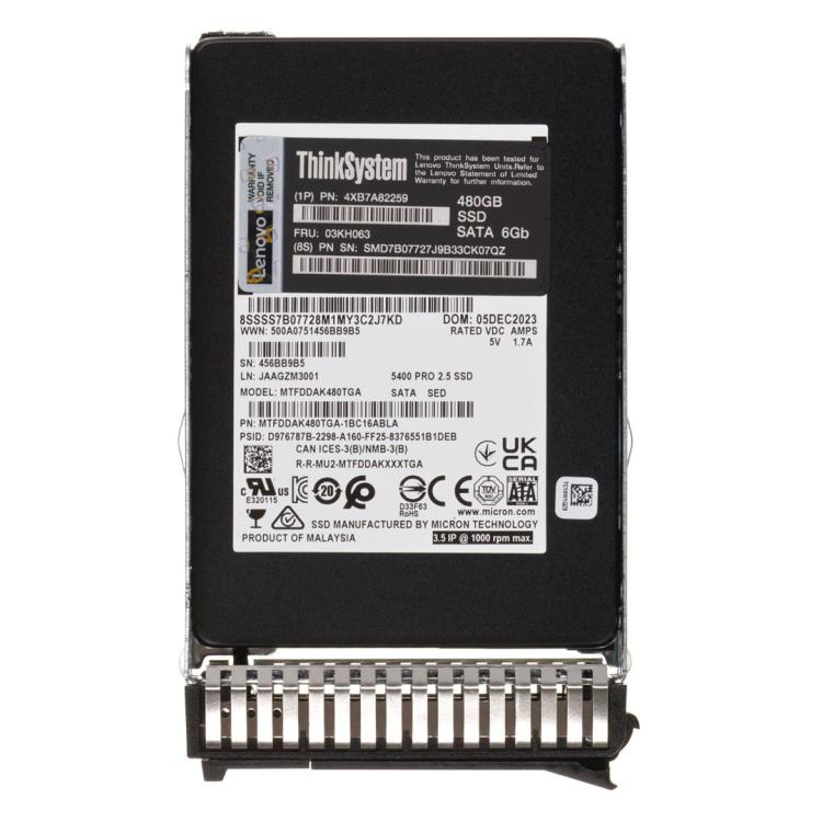 Lenovo ThinkSystem 2.5" 5400 PRO 480GB Read Intensive SATA 6Gb HS SSD