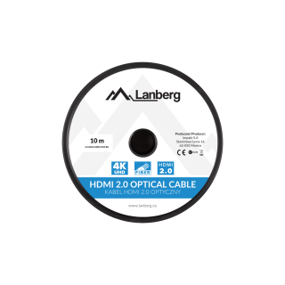 LANBERG KABEL HDMI LANBERG KABEL HDMI M/M V2.0 10M OPTYCZNY AOC CZARNY CA-HDMI-20FB-0100-BK