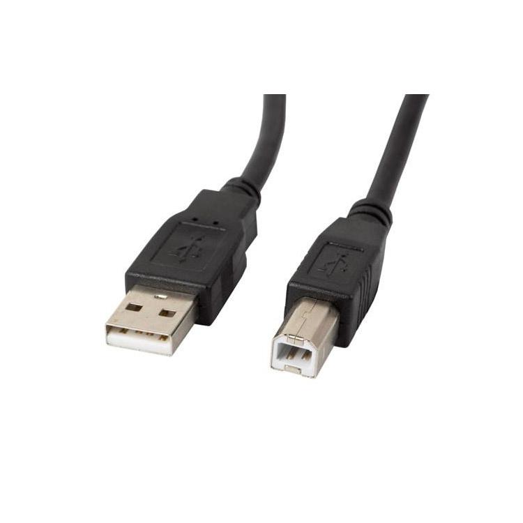 LANBERG KABEL USB-A - USB-B M/M 1M (FERRYT, CZARNY) CA-USBA-11CC-0010-BK