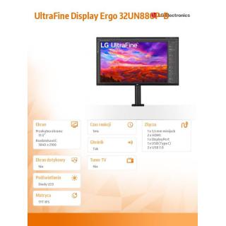 Monitor 32UN880P-B 31.5 cala 4K UHD HDR 10 FreeSync