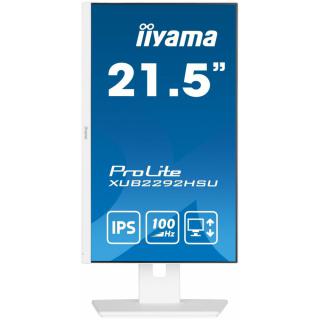 Monitor 21.5 cala ProLite XUB2292HSU-W6 IPS,100Hz,FreeSync,PIVOT,0.4ms,HDMI, DP,4xUSB(3.2),2x2W,HAS(150mm), Biały