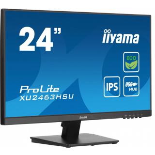 Monitor 24 cale XU2463HSU-B1 IPS,100HZ,ECO,3ms,SLIM,HDMI,DP,2x USB3.2 ,TCO,EPEAT