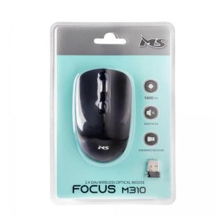 Mysz bezprzewodowa silent click Focus M310 RF 1600 DPI 4P akumulator czarna