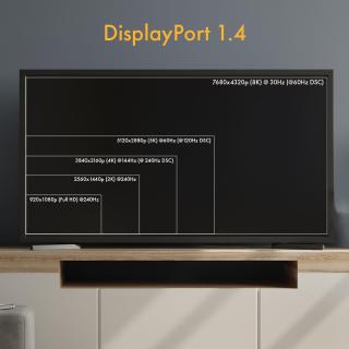 Kabel DisplayPort CLAROC-DP-14-10M Optyczny 1.4 AOC 8K 10m