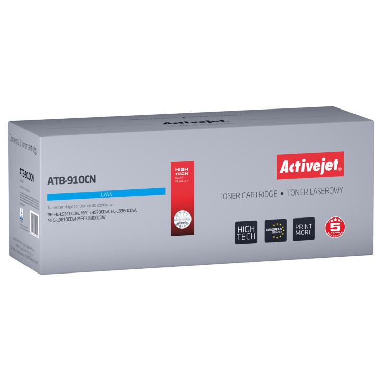 Activejet ATB-910CN Toner (zamiennik Brother TN910C Supreme 9000 stron niebieski)