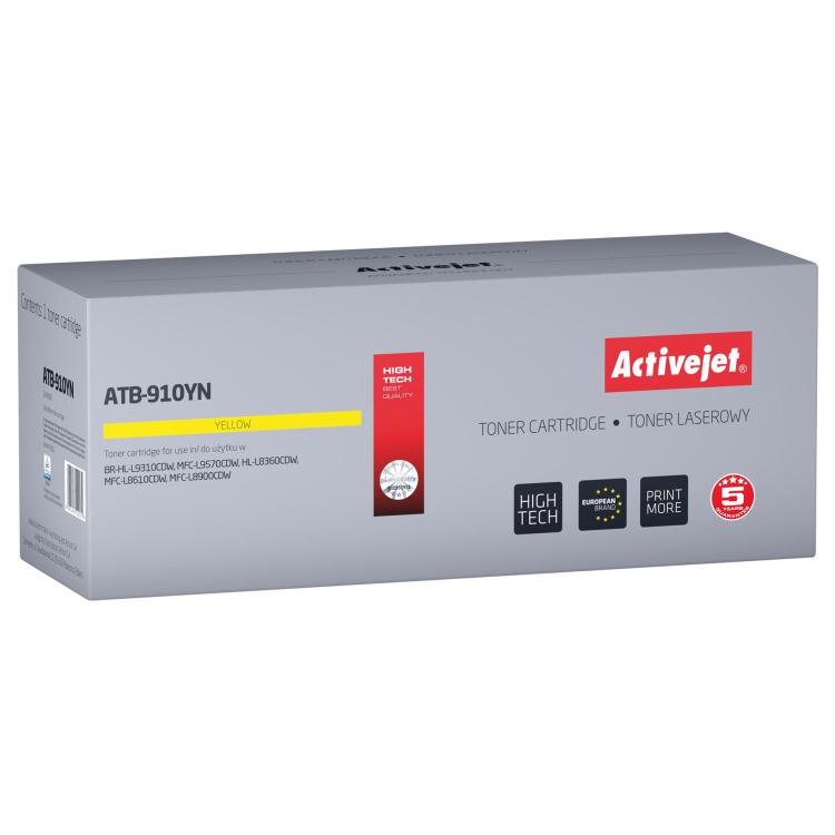 Activejet ATB-910YN Toner (zamiennik Brother TN910Y Supreme 9000 stron żółty)