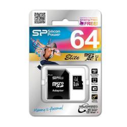 Karta pamięci MicroSDXC Silicon Power Elite UHS-1 64GB...