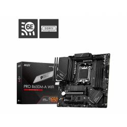 Płyta MSI PRO B650M-A WIFI /AMD B650/SATA 3/M.2/USB3.2/WiFi/BT/PCIe4.0/AM5/mATX