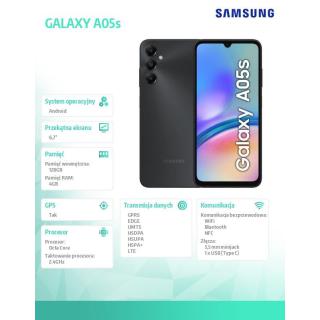 Smartfon GALAXY A05s LTE 4/128GB Czarny