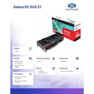 Karta graficzna Radeon RX 7600 XT PULSE 16GB GDDR6 128bit 2DP/2HDMI