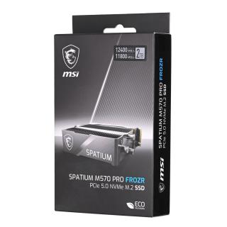 Dysk SSD MSI SPATIUM M570 PRO 2TB PCIe 5.0 NVMe M.2 2280 FROZR