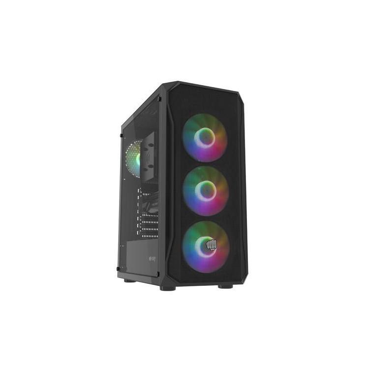 Obudowa Fury Shobo SH4F RGB Midi Tower z oknem Czarna