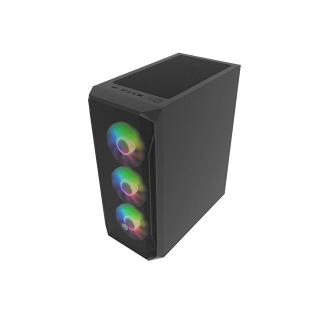 Obudowa Fury Shobo SH4F RGB Midi Tower z oknem Czarna