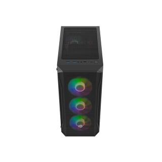 Obudowa Fury Shobo SH4F RGB Midi Tower z oknem Czarna