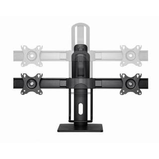 GEMBIRD STOJAK BIURKOWY NA DWA MONITORY Z REGULACJĄ WYSOKOŚCI 17-27, VESA 100X100MM, DO 6 KG