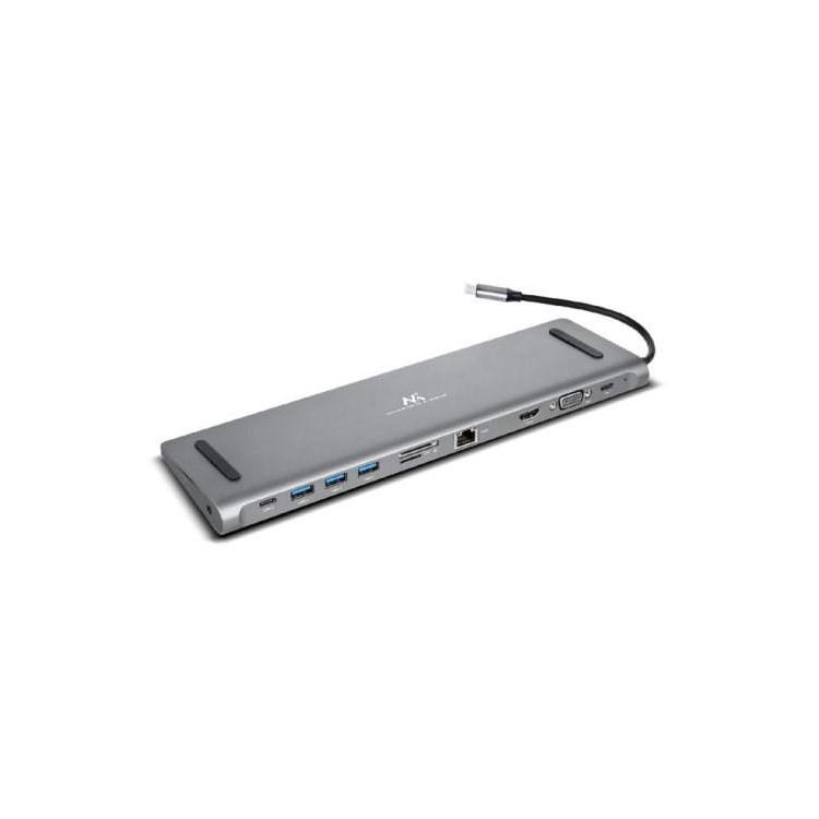 Maclean Stacja dokująca USB-C HUB Type-C 11w1 MCTV-850