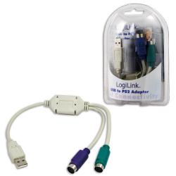 Adapter USB LogiLink AU0004A USB 2x PS/2