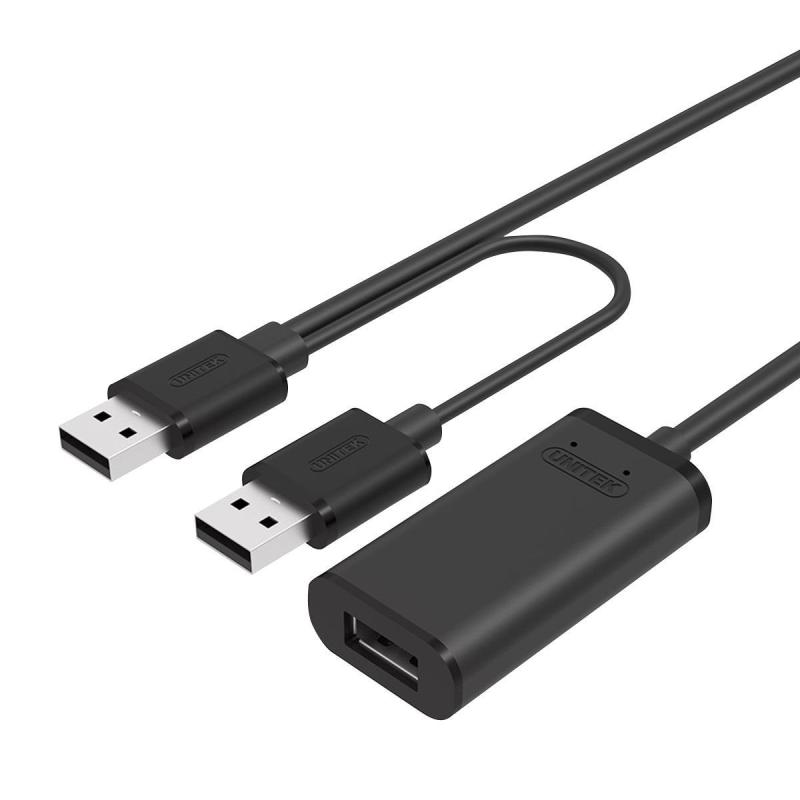 Przedłużacz aktywny portu Unitek Y-279 USB 2.0 AM-AF 20m