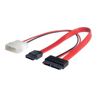 Kabel Akyga AK-CA-45 (SATA Slimline 7 - Molex 4-pin, SATA...