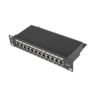 Patch panel Lanberg PPF6-9012-B (1U 10" kat. 6 FTP 12xRJ-45)