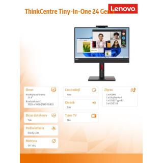 Monitor 23.8 ThinkCentre Tiny-in-One Touch Gen5 12NBGAT1EU