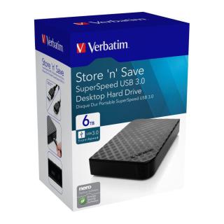 Dysk zewnętrzny Verbatim 6TB 3.5" Store 'n' Save GEN 2 czarny USB 3.0