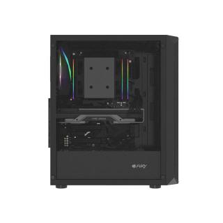 FURY OBUDOWA KOMPUTEROWA FURY SHOBO RGB MIDI TOWER Z OKNEM CZARNA