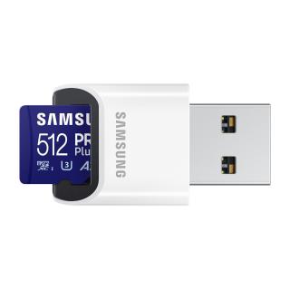 Samsung microSDXC 512GB PRO Plus 2023 + czytnik