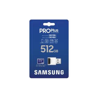 Samsung microSDXC 512GB PRO Plus 2023 + czytnik