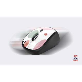 YVI WIRELESS PINK CIRCL ES mysz komputerowa