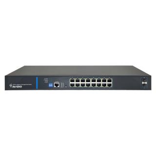 AVIZIO SWITCH ZARZĄDZALNY 16 PORTÓW RJ45 POE 1GB/S + 2...