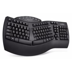 Klawiatura przewodowa Perixx PERIBOARD-512 Classic Ergonomic, czarna