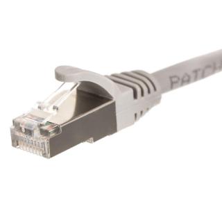 Patchcord RJ45, Netrack osłonka zalewana, kat. 6 FTP/STP, 3m szary