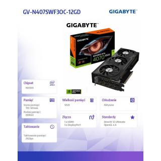 Karta graficzna RTX 4070 SUPER WINDFORCE OC 12G GDDR6X 192bit