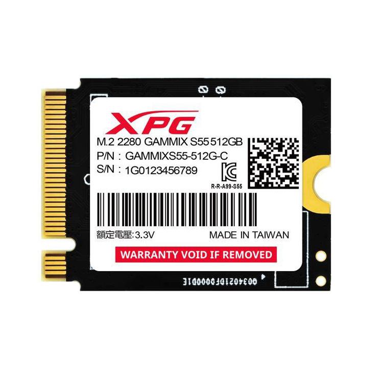 Dysk SSD XPG GAMMIX S55 512GB PCIe 4x4 5/3.8MB/s M2230