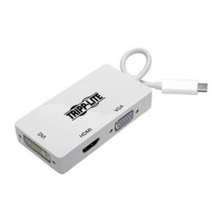 Wieloportowy adapter USB-C (M/3xF) 4K HDMI, DVI, VGA,...