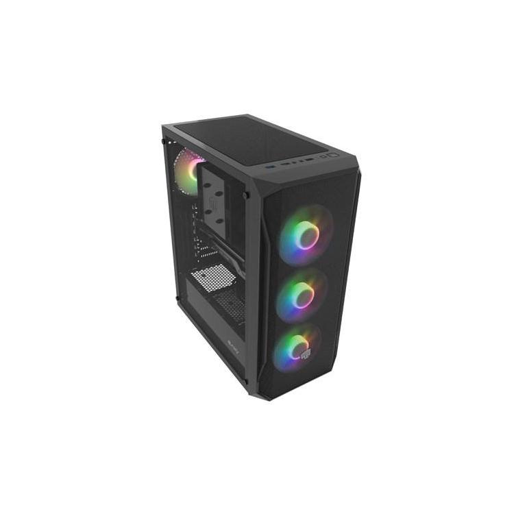 FURY OBUDOWA KOMPUTEROWA FURY SHOBO SH4F RGB MIDI Z OKNEM CZARNA