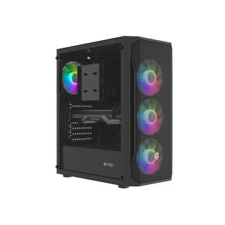 FURY OBUDOWA KOMPUTEROWA FURY SHOBO SH4F RGB MIDI Z OKNEM CZARNA