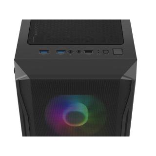 FURY OBUDOWA KOMPUTEROWA FURY SHOBO SH4F RGB MIDI Z OKNEM CZARNA