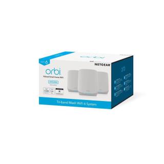 System WiFi 6 Orbi RBK763S AX5400 3-pak