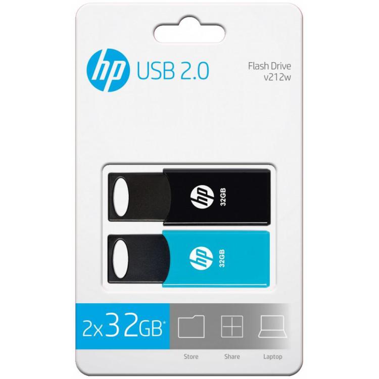 Pendrive 32GB USB 2.0 TWINPACK HPFD212-32-TWIN