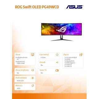 Monitor ROG Swift 49 cali PG49WCD OLED