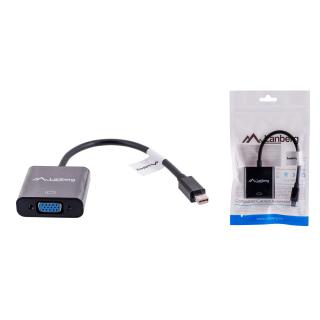 Adapter Lanberg AD-0006-BK (Mini DisplayPort M - D-Sub...