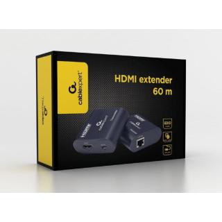 GEMBIRD PRZEDŁUŻACZ HDMI (POPRZEZ KABEL LAN KAT. 6) 60M