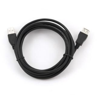 Kabel GEMBIRD CCP-USB2-AMAF-10 (USB 2.0 typu A F - USB 2.0 typu A M 3m kolor czarny)