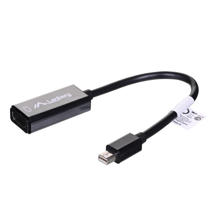 Adapter Lanberg AD-0005-BK (Mini DisplayPort M - HDMI F 0,20m kolor czarny)